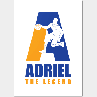 Adriel Custom Player Basketball Your Name The Legend Posters and Art